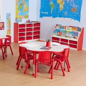 Valencia Flower Table - Red