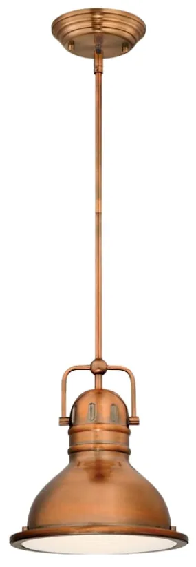 Westinghouse 63084A Mini Pendant Light, 120 V, 1-Lamp, LED Lamp, 800 Lumens Lumens, 3000 K Color Temp, Metal Fixture :EA: QUANTITY: 1