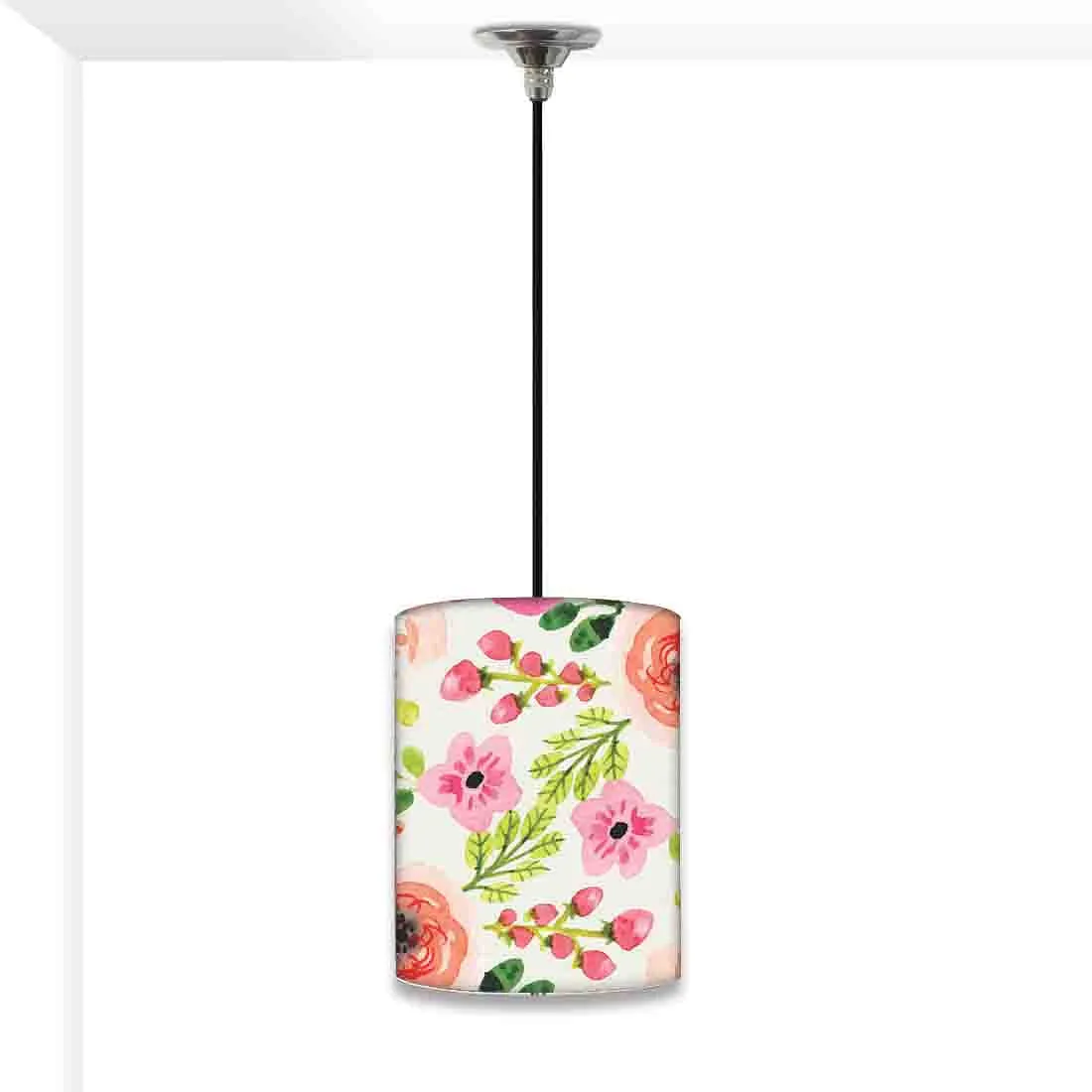 Wonderful Ceiling Hanging Pendant Lamp - Watercolor Flowers